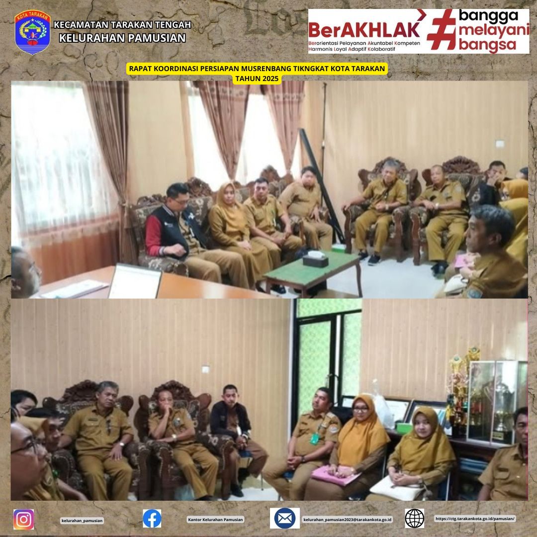 RAPAT KOORDINASI PERSIAPAN MUSRENBANG KOTA TARAKAN