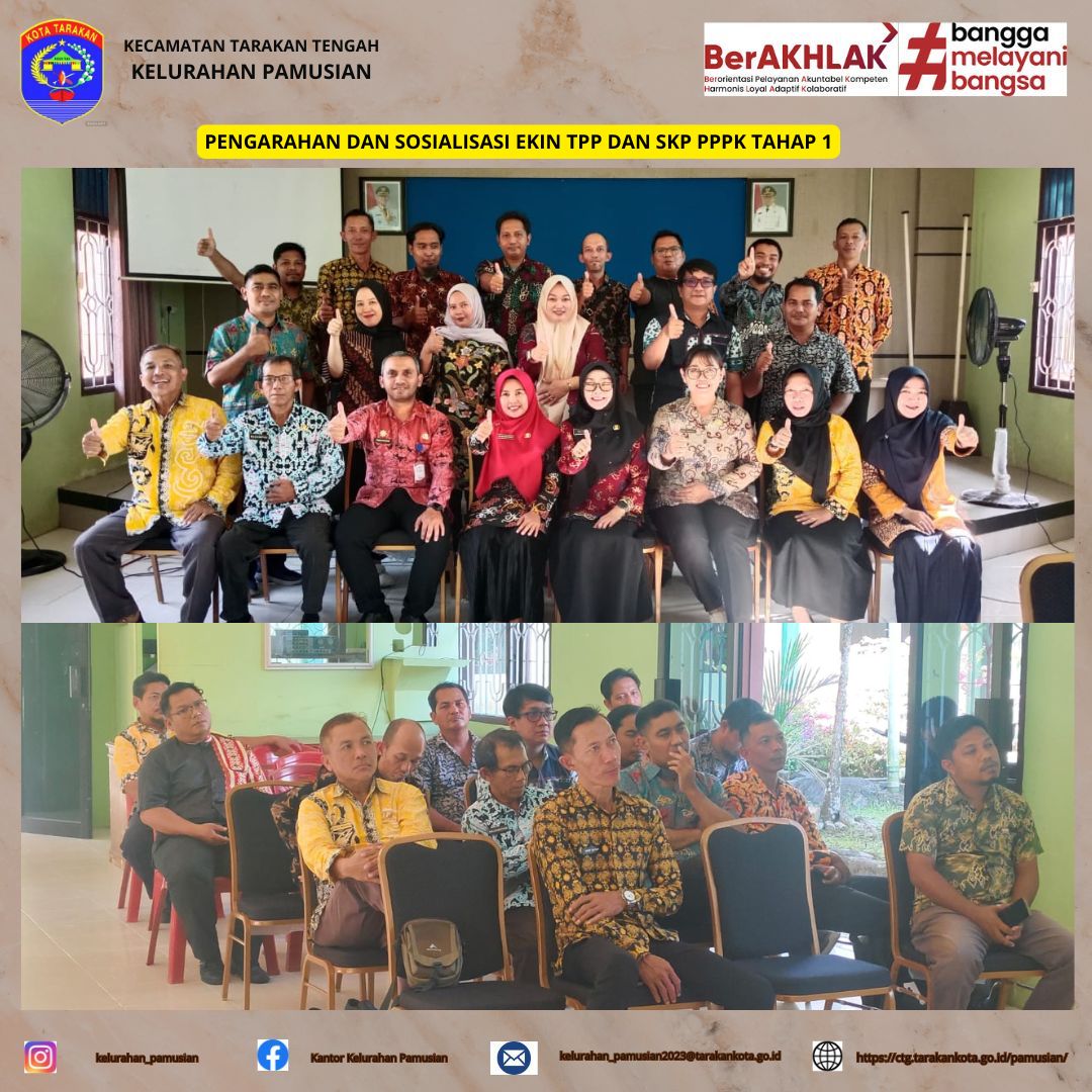PENGARAHAN DAN SOSIALISASI EKIN TPP BAGI PPPK TAHAP I