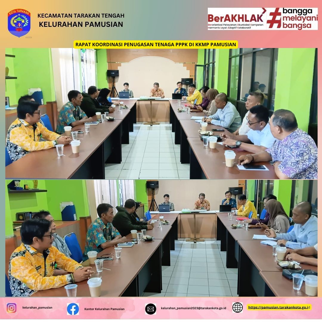 RAPAT KOORDINASI PENEMPATAN TENAGA PPPK PADA KOPERASI KELURAHAN MERAH PUTIH