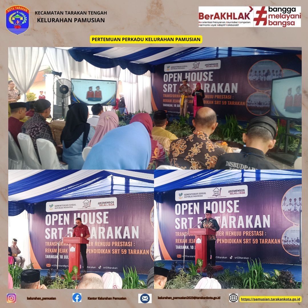 OPEN HOUSE SEKOLAH RAKYAT TERINTEGRASI KOTA TARAKAN